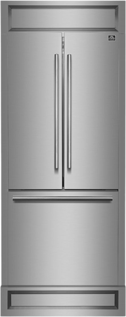 FORNO 17.48 cu. ft. Stainless Steel French Door Refrigerator
